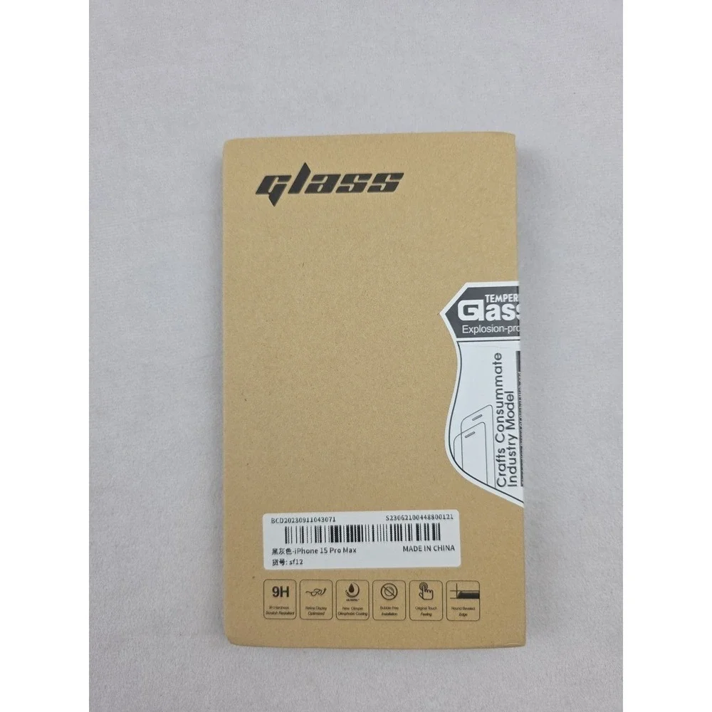 Glass Iphone 15 pro max tempered glass protector bubble Free Touch Beveled Edge